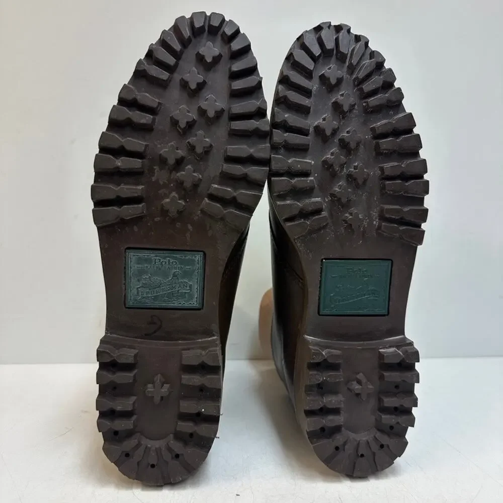 NWOT 1993 Polo Ralph Lauren Sportsman Chukka Boots NOS RARE Lug Sole MiUSA 8 D